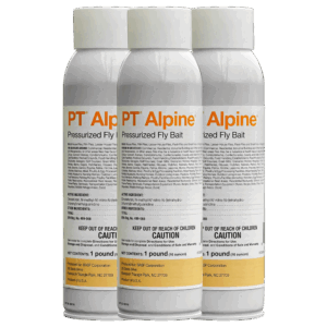 PT Alpine Pressurized Fly Bait Spray – 16 oz aerosol fly killer for fast knockdown and 30-day residual control