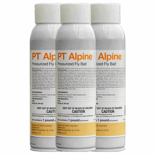 PT Alpine Pressurized Fly Bait Spray – 16 oz aerosol fly killer for fast knockdown and 30-day residual control